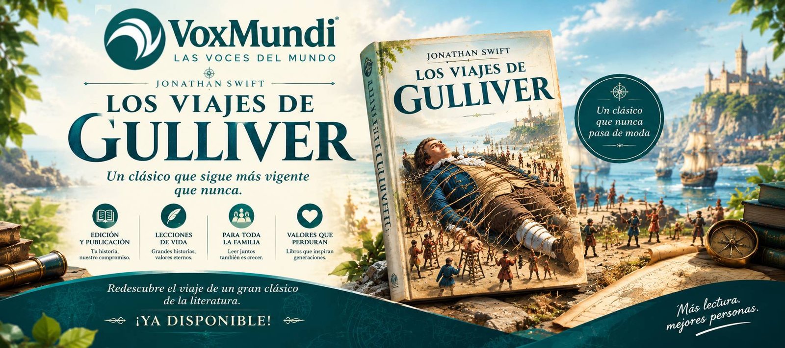 Libro clásico VoxMundi - Los viajes de Gulliver