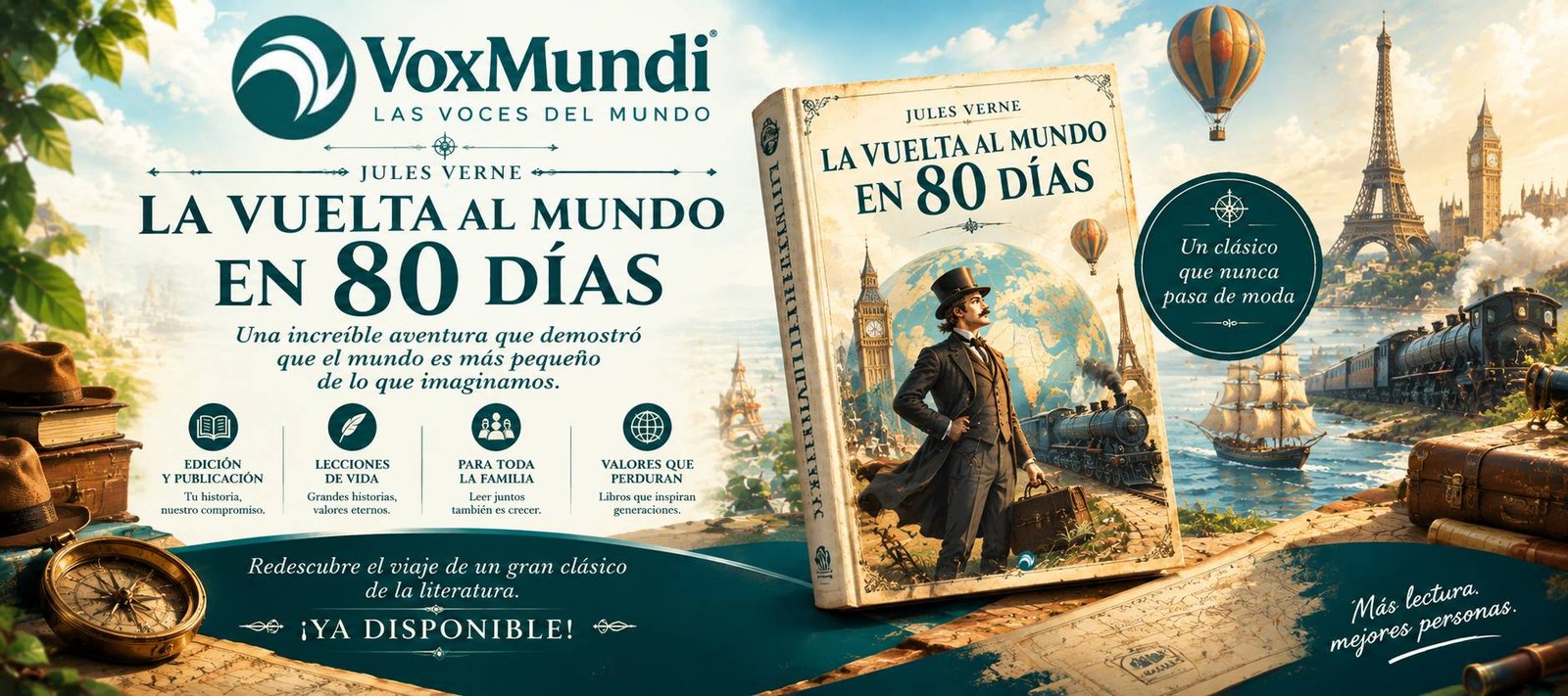 Libro clásico VoxMundi - La vuelta al mundo en 80 días
